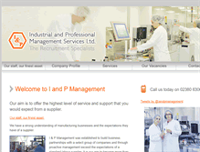 Tablet Screenshot of iandpmanagement.co.uk